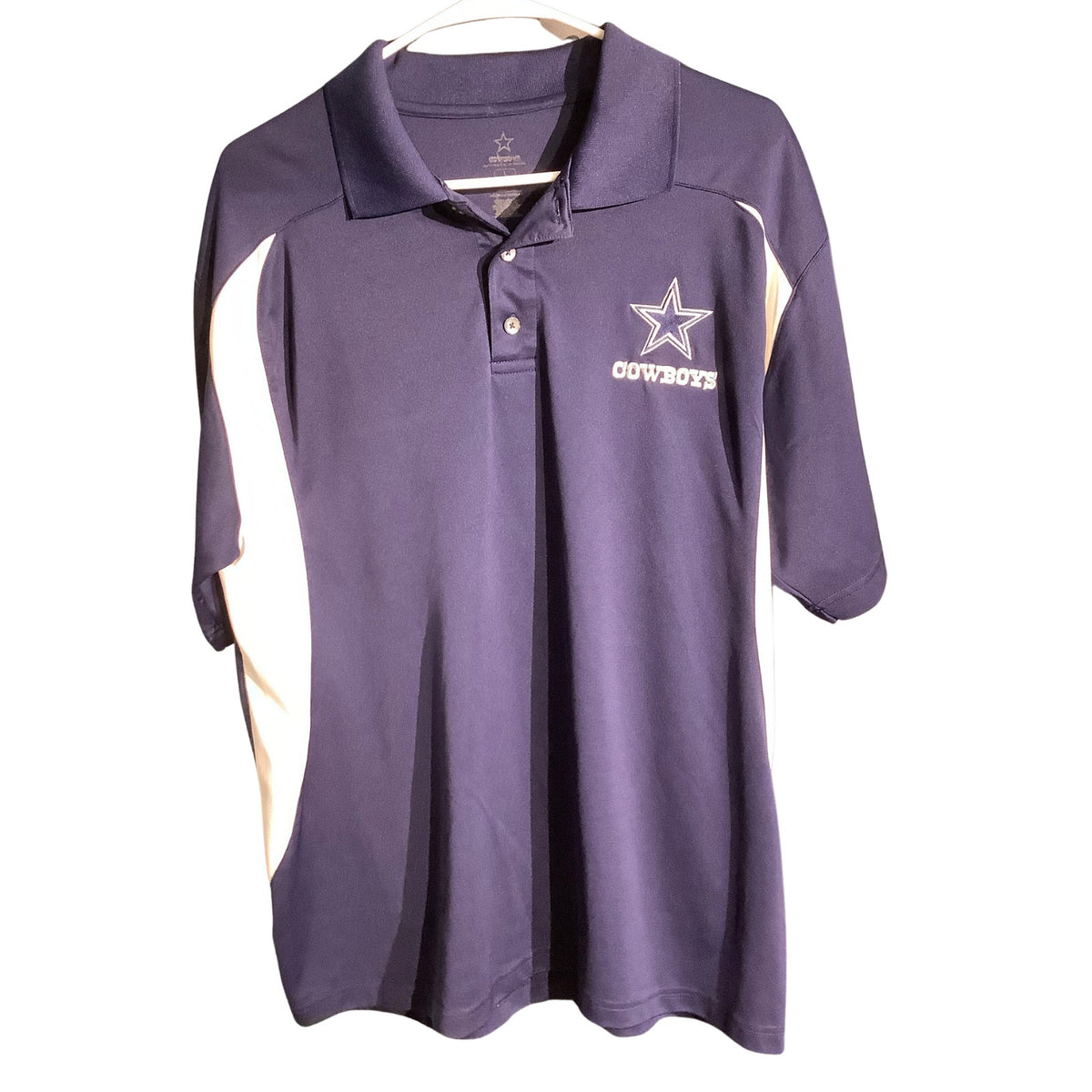 Dallas Cowboys Men’s Large NFL Performance Polo — Sporty, Classic, Athletic