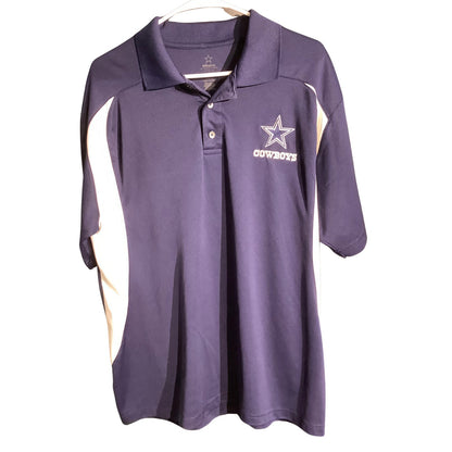 Dallas Cowboys Men’s Large NFL Performance Polo — Sporty, Classic, Athletic