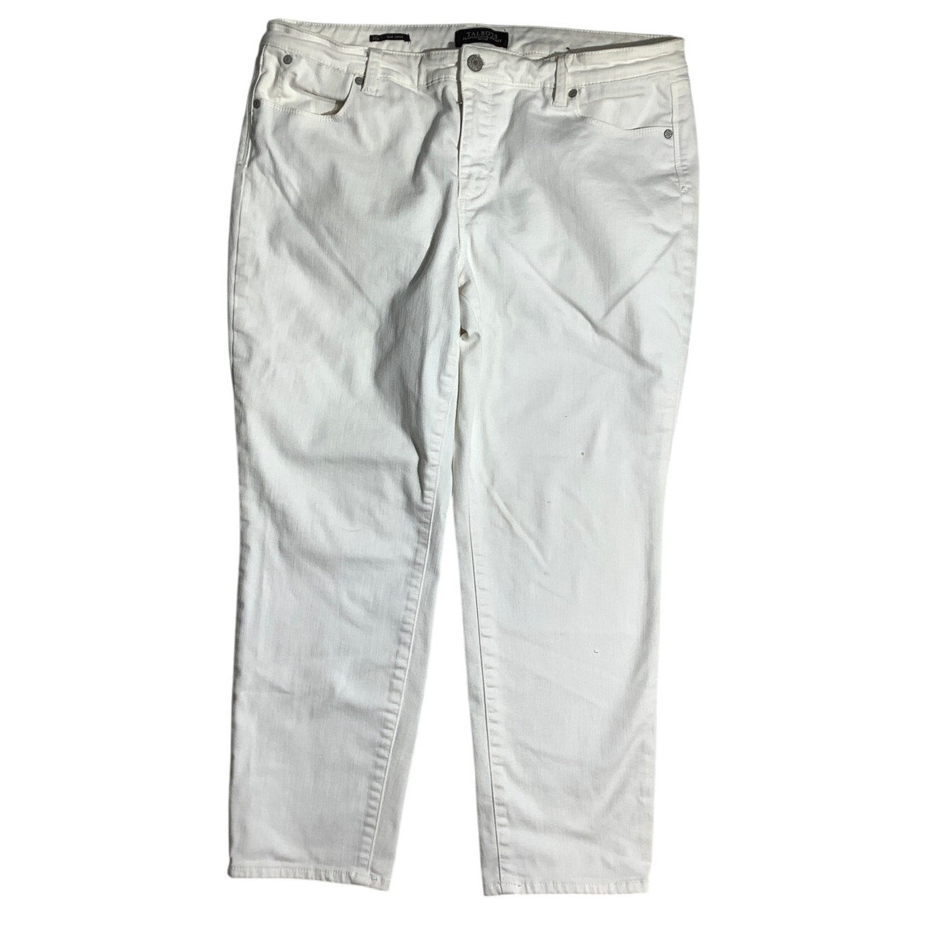 Talbots Off-White Slim Ankle Pants Women’s 16P — Preppy, Classic, Casual