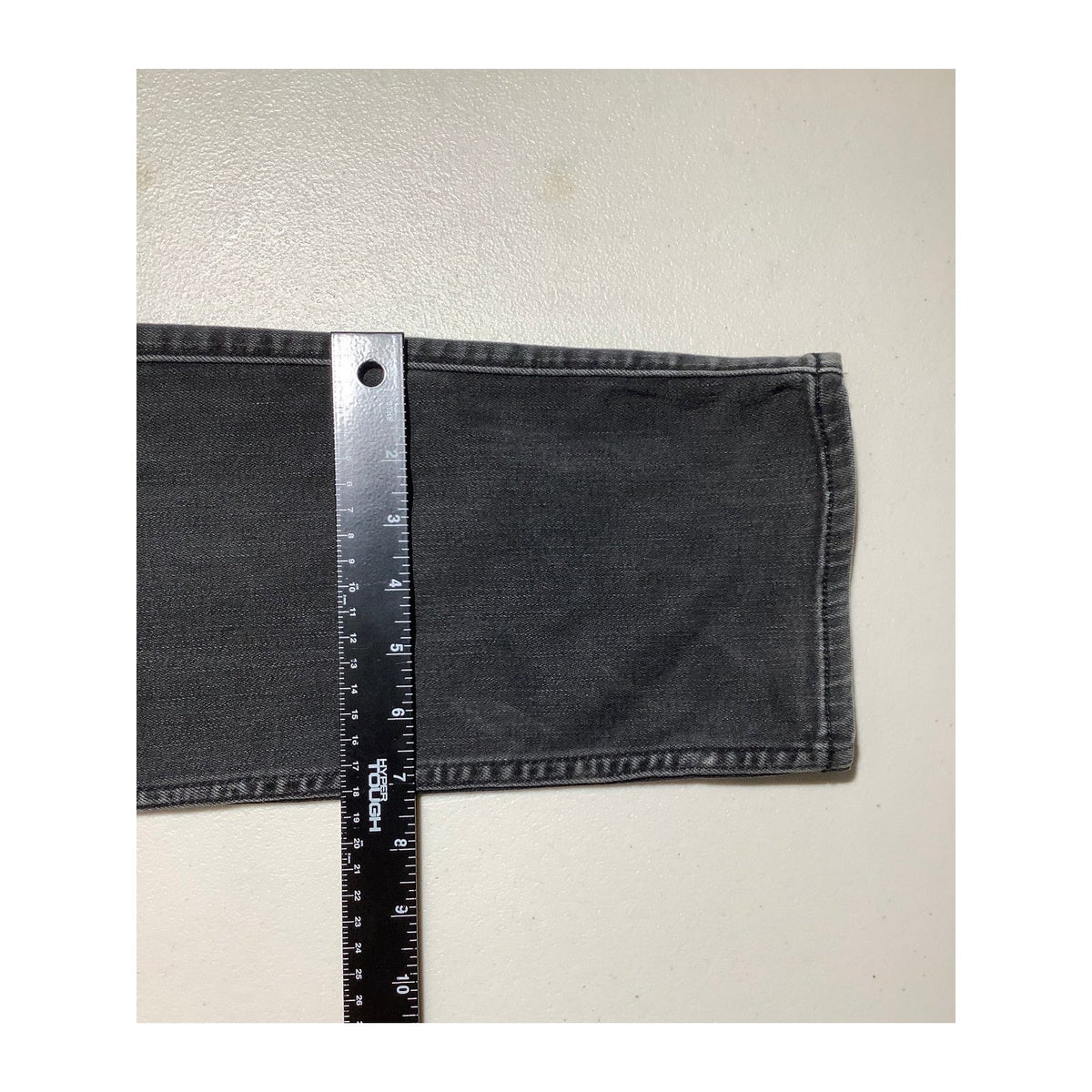 Hollister Men's 33x32 Black Slim Straight Jeans Distressed Tear