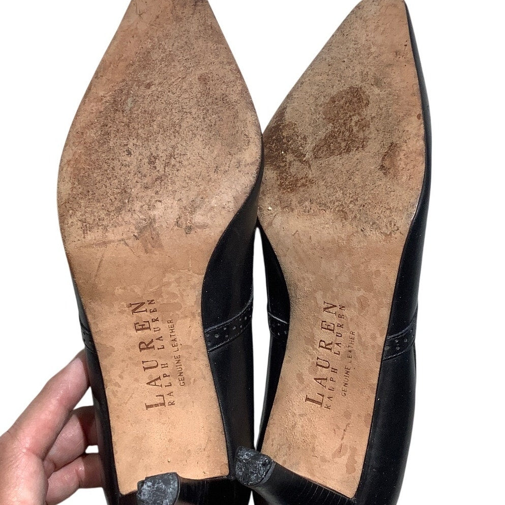 Lauren Ralph Lauren Lynden Wingtip Pumps Women Size 6 — Classic, Office, Preppy