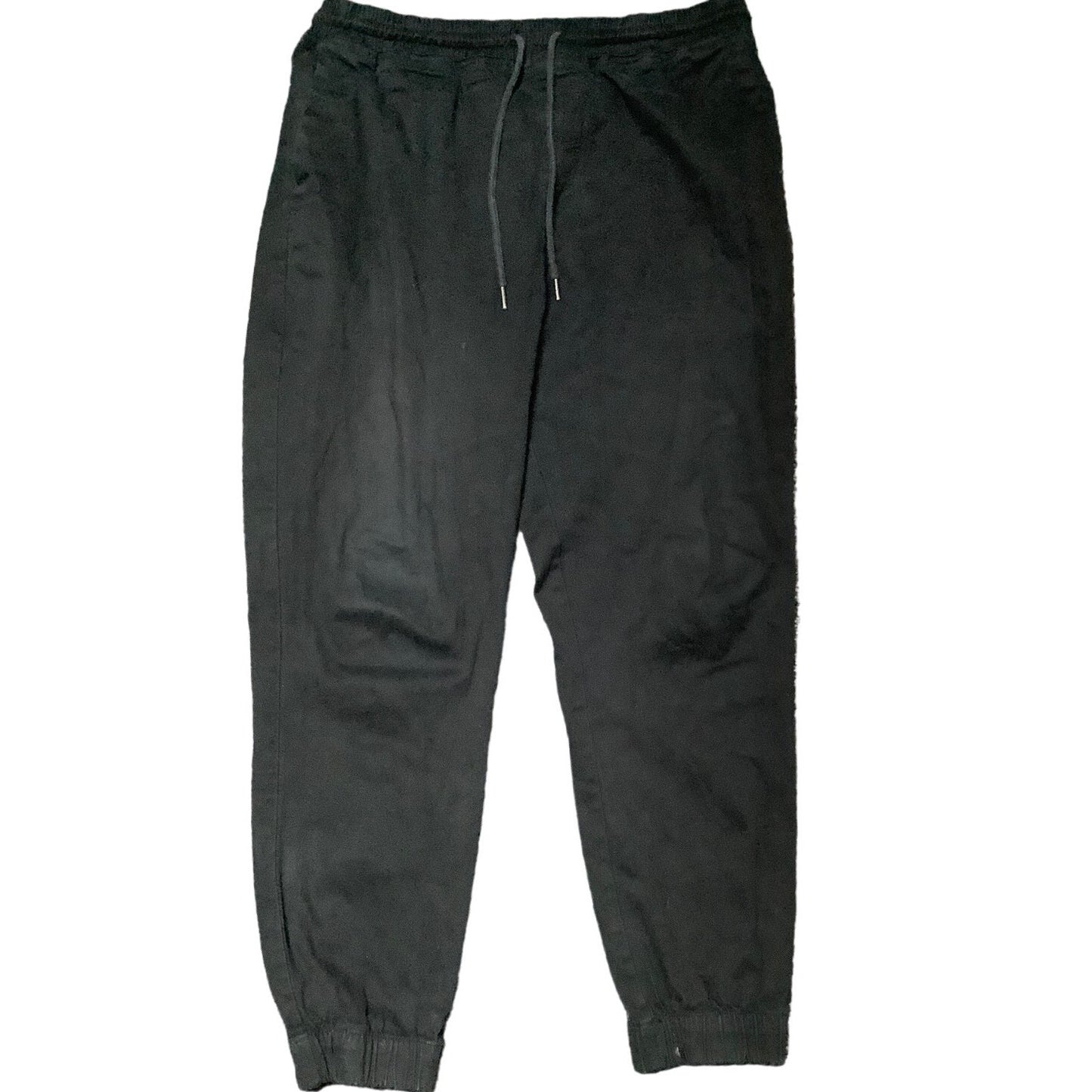 Elwood Men's 2X Black Jogger Pants, Distressed, Casual, Streetwear Style