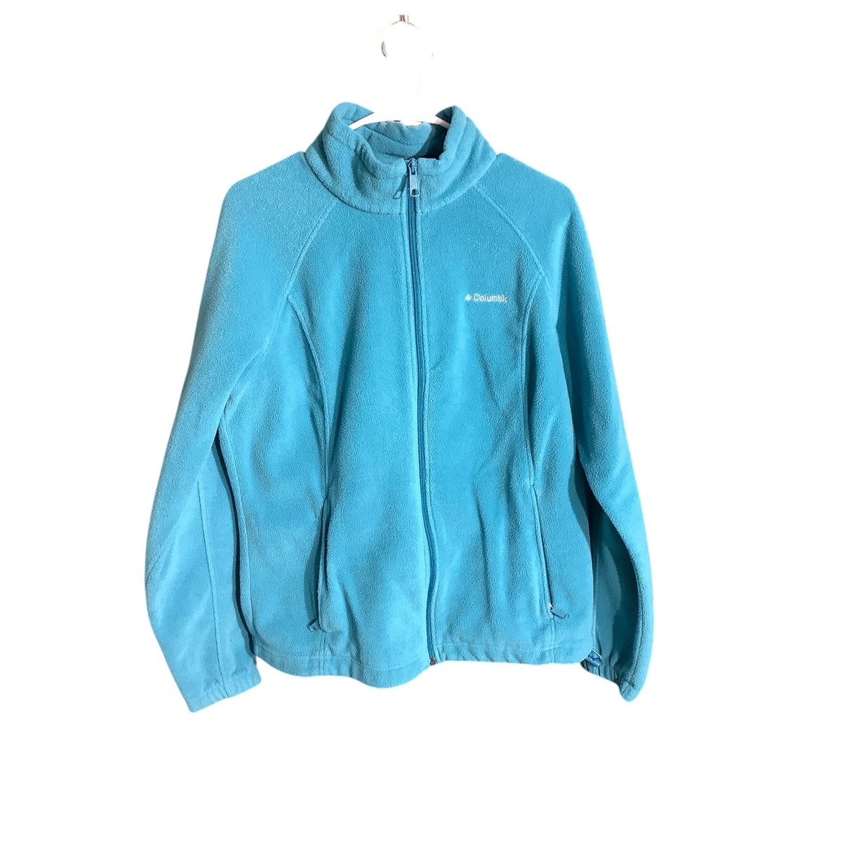 Columbia XL Teal Full Zip Fleece Jacket Outdoor Hiking