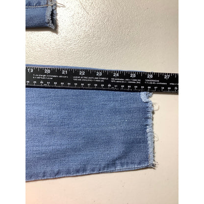 1822 Denim Blue Distressed Raw Hem Jeans Women’s 14 — Y2K, Casual, Edgy