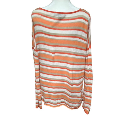 Tommy Bahama Women's Striped Boatneck Sweater  M Preppy, Coastal, Casual Chic