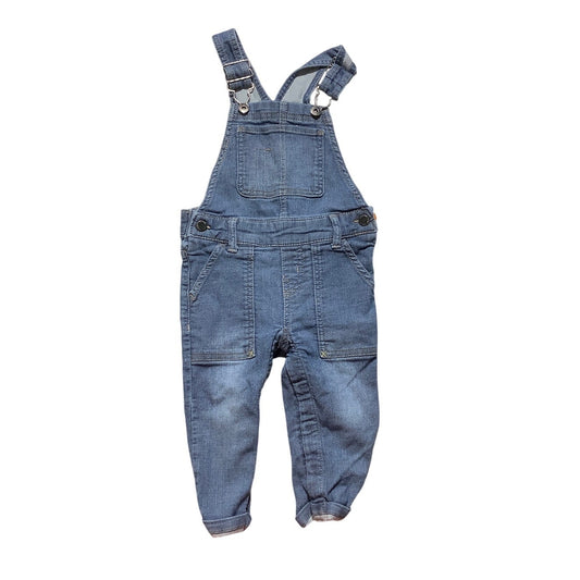 OshKosh Light Wash Denim Overalls 18M - Vintage, Playful, Cottagecore