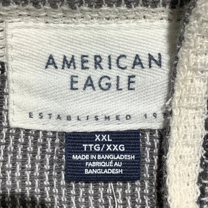American Eagle Striped Button Up Shirt Men’s Size XXL — Beach, Poolside, Casual
