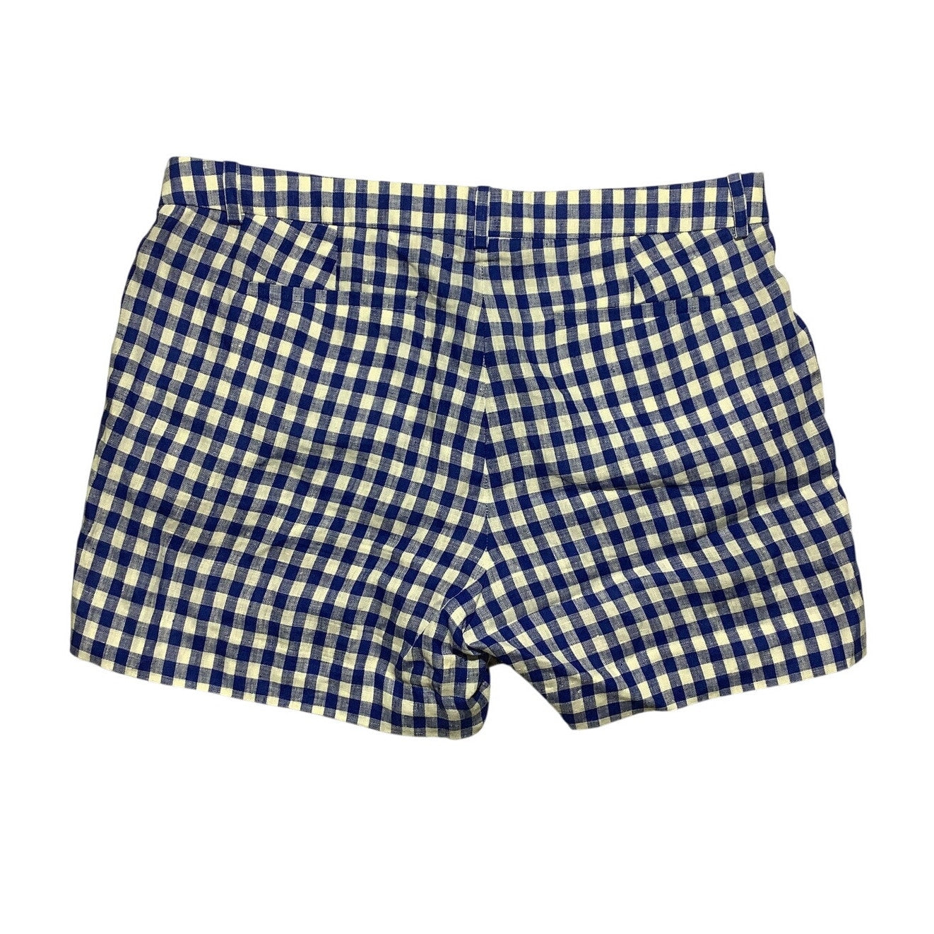 J.Crew Gingham Linen Lightweight Shorts Women’s Size 8 — Preppy, Coastal, Summer