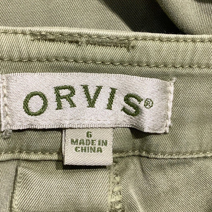 Orvis Olive Green Hiking Pants Women 6 — Outdoor, Casual, Utility