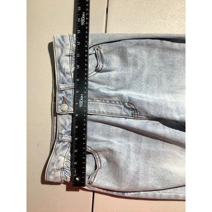 Vanilla Star Light Wash Mom Jeans Child Size 3 — Distressed, High Rise, Casual