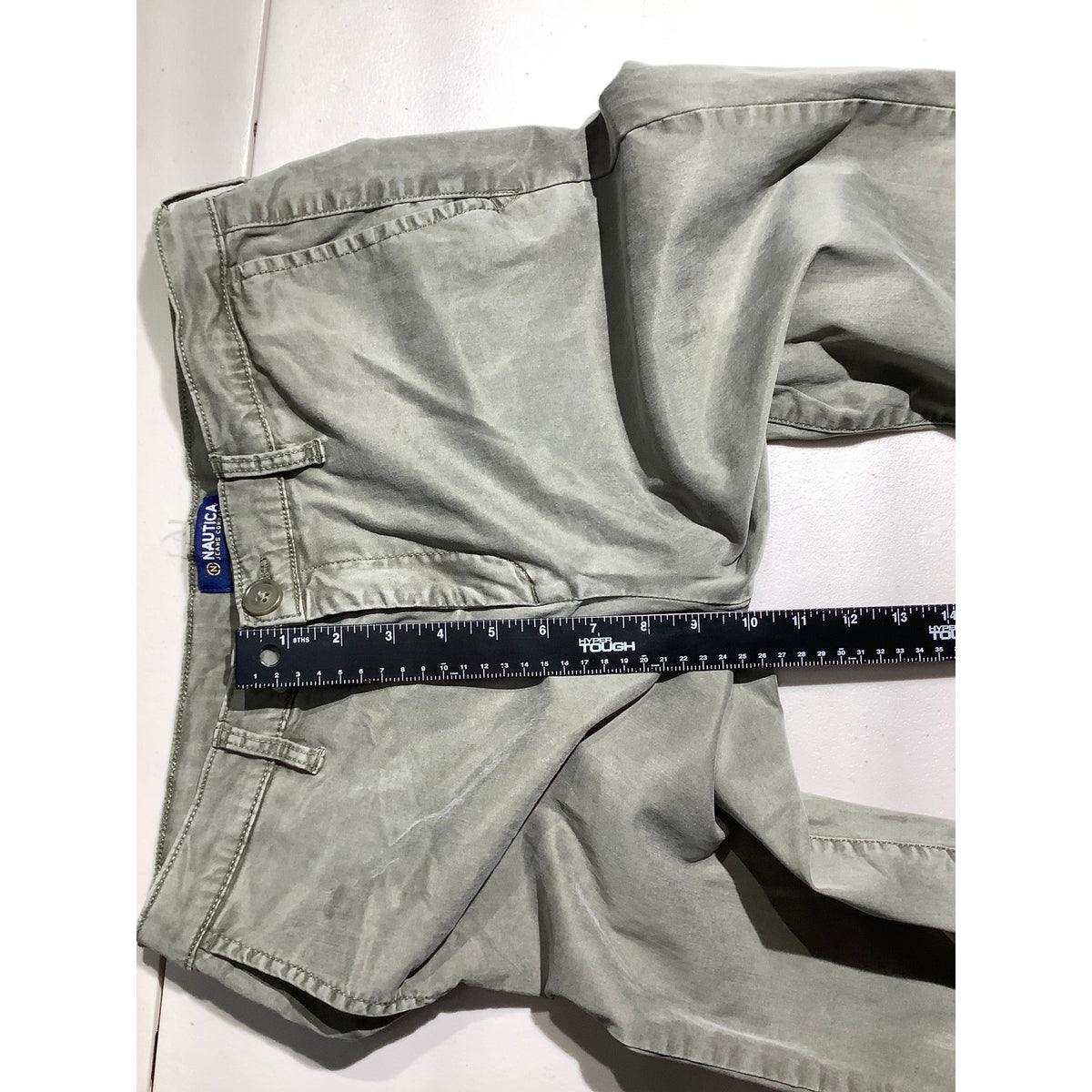 Nautica Women’s Size 8/29 Green Tencel Ankle Trousers — Chino, Casual, Classic