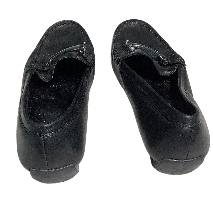 Ralph Lauren Christiana Black Leather Flats Women’s 10B – Dress, Classic, Comfy