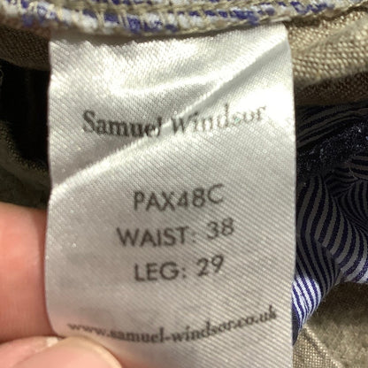 Samuel Windsor Linen Blend Trousers Men’s 38W 29L — Business, Casual, Summer