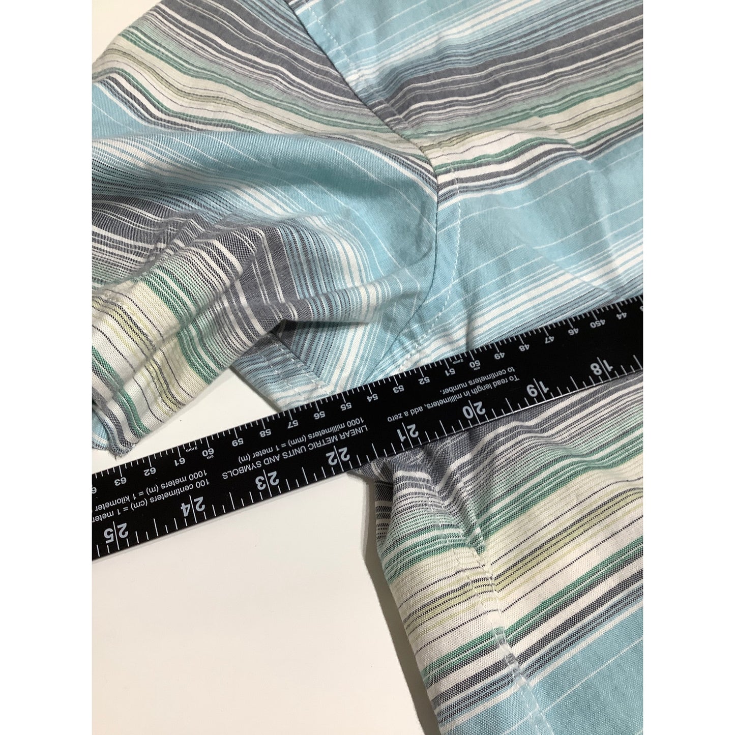 Tommy Bahama Striped Cotton Button-Up Shirt Large – Coastal, Casual, Relaxed