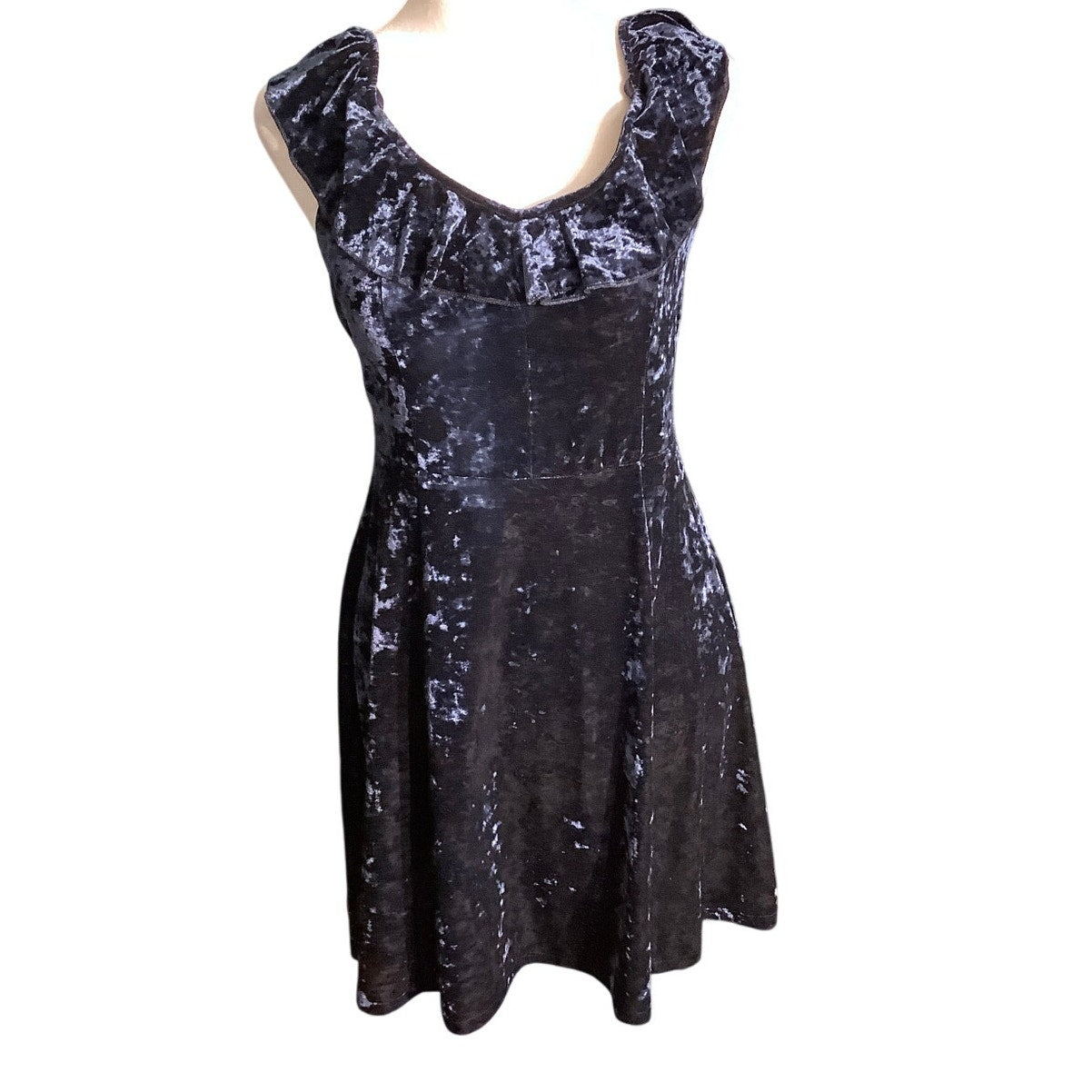 American Eagle Navy Velvet Dress Size S/P/CH – Coquette, Party, Soft Girl
