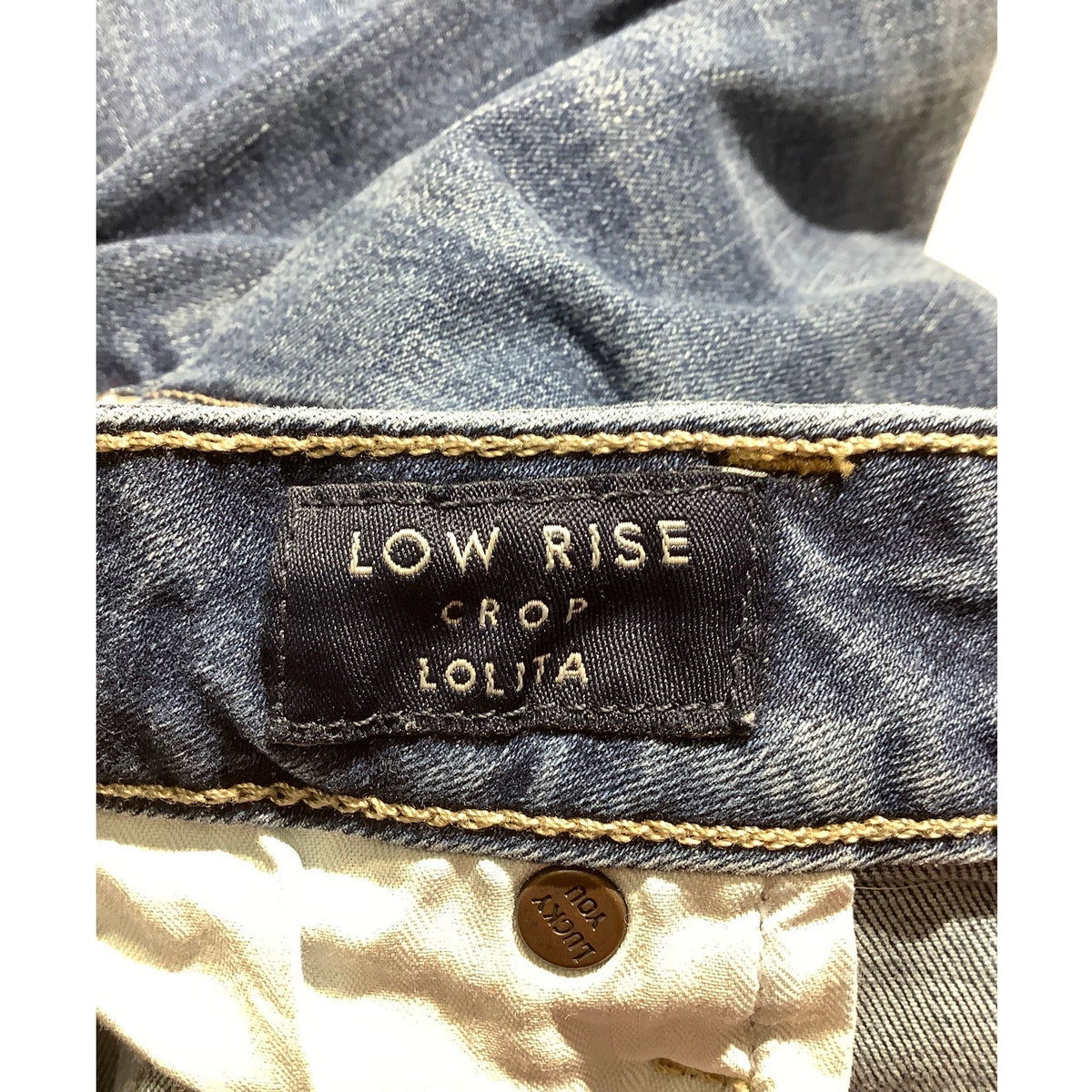 Lucky Brand Women's 12/31 Lolita Low Rise Dark Blue Crop Jeans