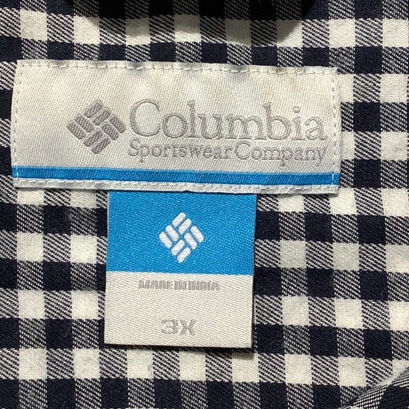 Columbia Men’s Button-Up Shirt Size 3X – Checkered, Collared, Long Sleeve