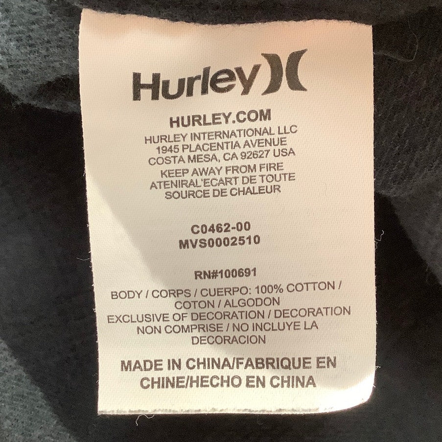 Hurley Long Sleeve Flannel Shirt Men’s Size Large — Plaid, Button Down, Casual