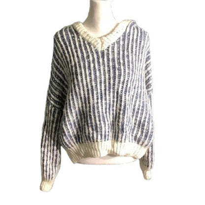 POL Striped Knit Sweater Women’s Size S/M — Cozy, Casual, Oversized