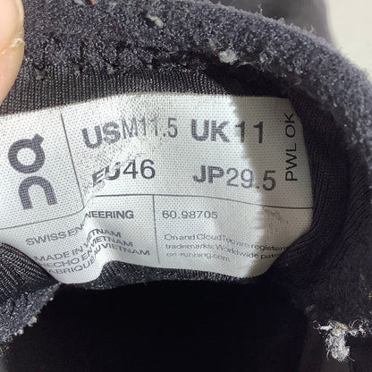 On Cloud Men’s Running Shoes Size 11.5 — Black, Cloud X, Athletic