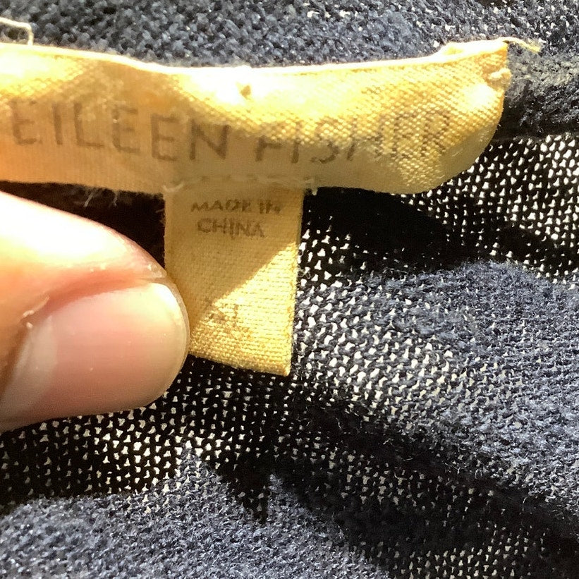 Eileen Fisher Open Front Cardigan Women’s L – Minimalist, Lightweight, Relaxed