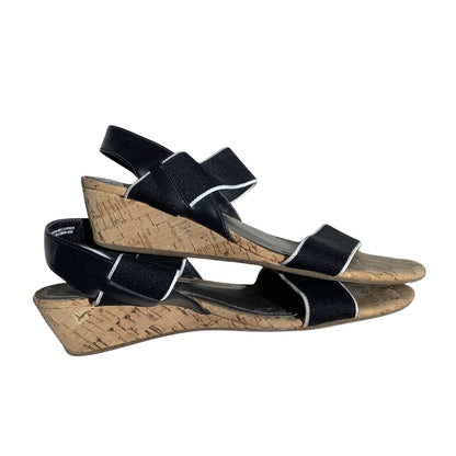 Coach and Four Wedge Sandals Women Size 6.5 — Classic, Minimalist, Summer