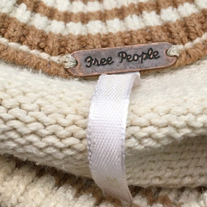 Free People Cream Oversized Off-Shoulder Sweater M - Boho, Minimalist, Cozy