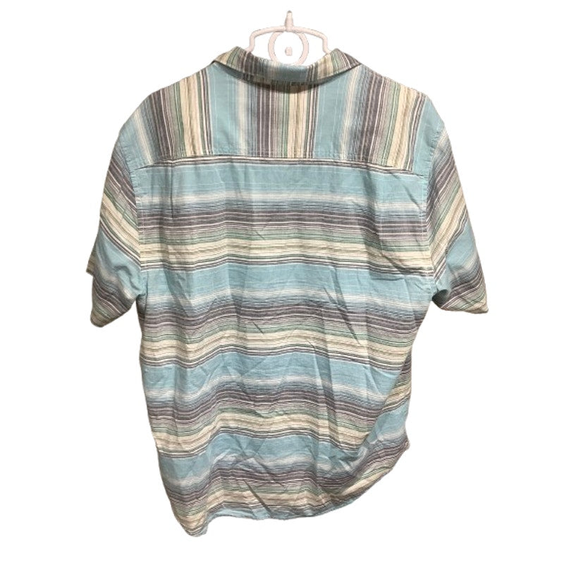 Tommy Bahama Striped Cotton Button-Up Shirt Large – Coastal, Casual, Relaxed
