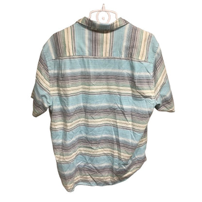 Tommy Bahama Striped Cotton Button-Up Shirt Large – Coastal, Casual, Relaxed