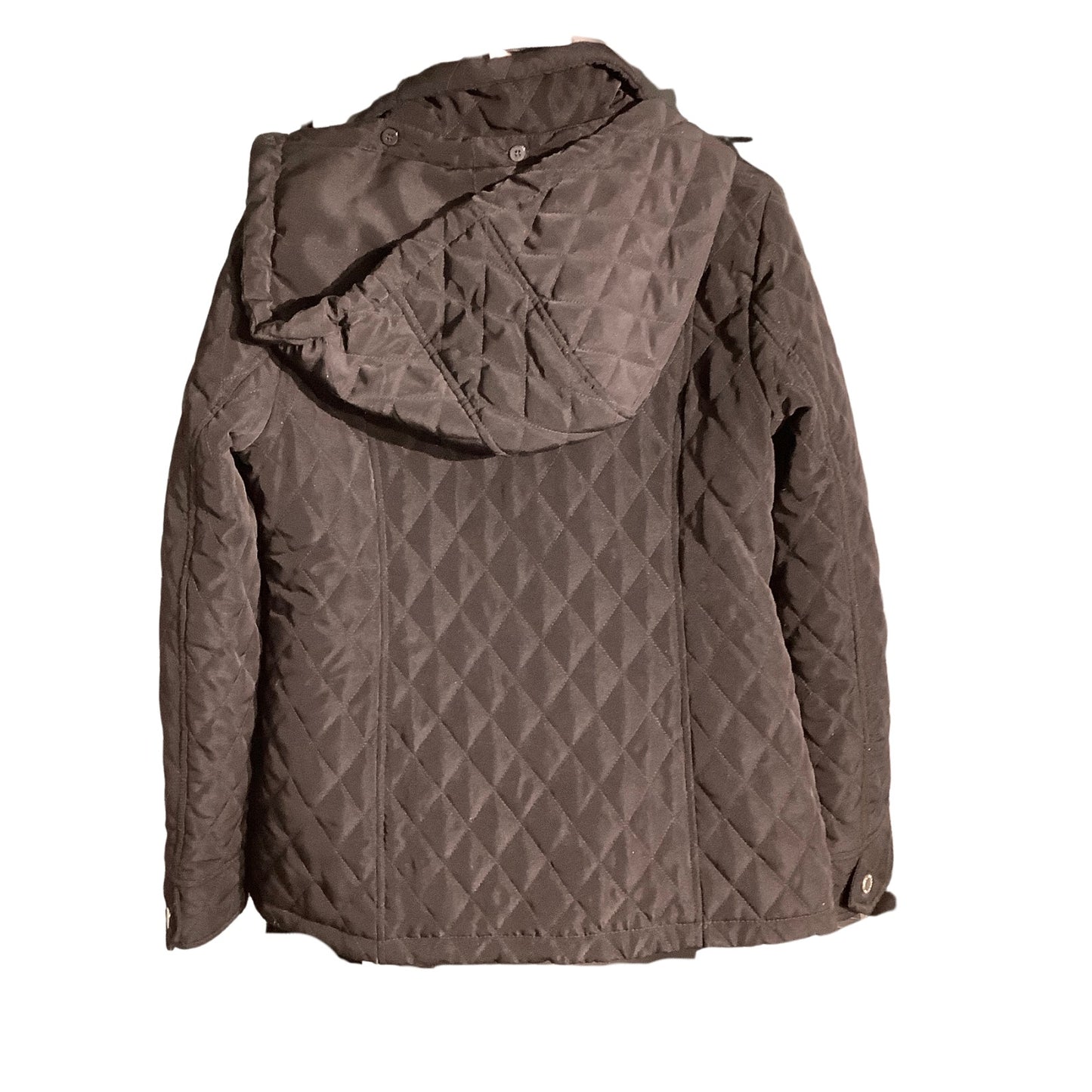 London Fog Black Quilted Jacket Women’s Small — Classic, Preppy, Minimalist
