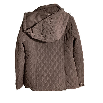 London Fog Black Quilted Jacket Women’s Small — Classic, Preppy, Minimalist
