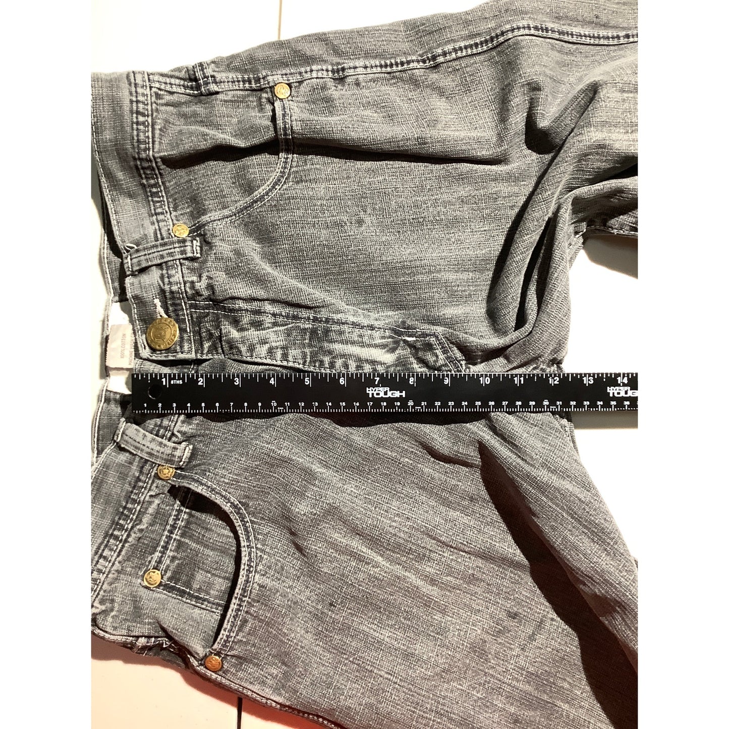 Rock Revival Gray Baggy Jeans Men’s 38W 32L — Streetwear, Relaxed, Y2K