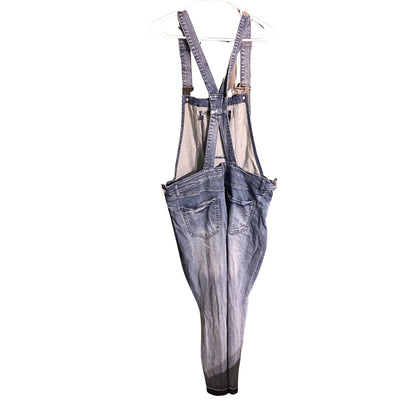 Refuge Dark Denim Overalls Women’s Size 14 – Distressed, Casual, Relaxed