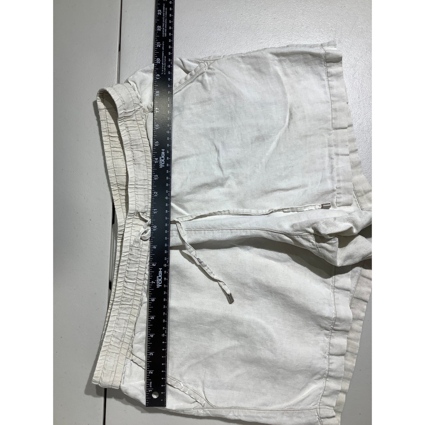 Tommy Bahama Linen Drawstring Shorts Women’s Size L — Coastal, Resort, Casual