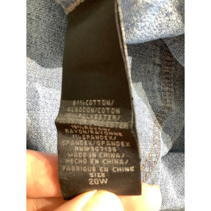 A3 High Rise Distressed Jeans Women’s Size 20W – High-Rise, Stretch, Casual