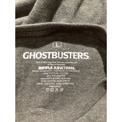 Ghostbusters Men’s Heathered Gray Graphic T-Shirt LG — Movie, Retro, Pop Culture