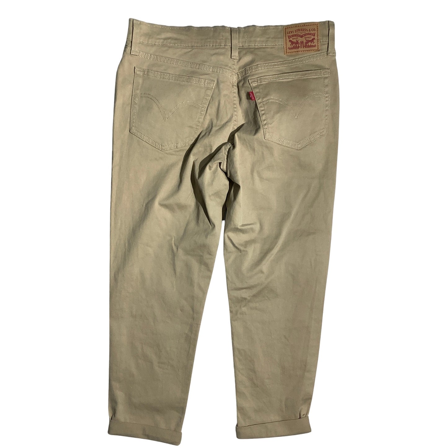 Levi's Boyfriend Pants Women's Size 30W x 27L Khaki — Casual, Classic, Everyday