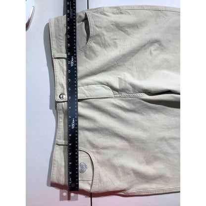 Quaker Factory Women’s Pants Size 18W — Light Khaki, Wide Leg, Dream Jeannes