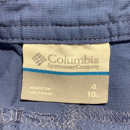 Columbia Blue Hiking Cargo Shorts Women’s Size 4 10L — Outdoor, Utility, Casual
