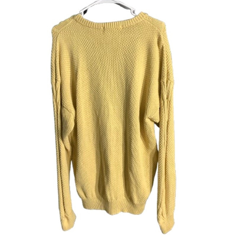 John Ashford Cable Knit Sweater Men’s Large – Classic, 100% Cotton, Crew Neck