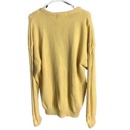 John Ashford Cable Knit Sweater Men’s Large – Classic, 100% Cotton, Crew Neck