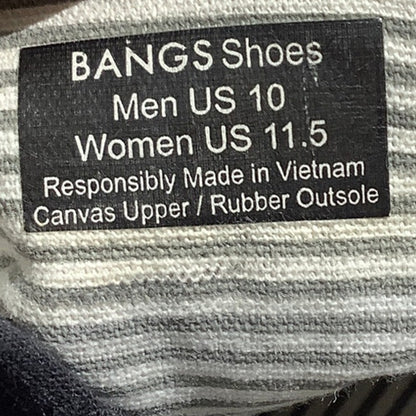 BANGS Canvas High Top Sneakers Men 10 Women 11.5 — Streetwear, Casual, Lace-Up