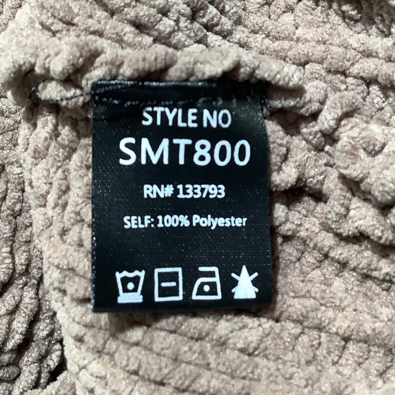 POL Brown Chunky Knit Hoodie Sweater Women S — Oversized, Cozy, Boho