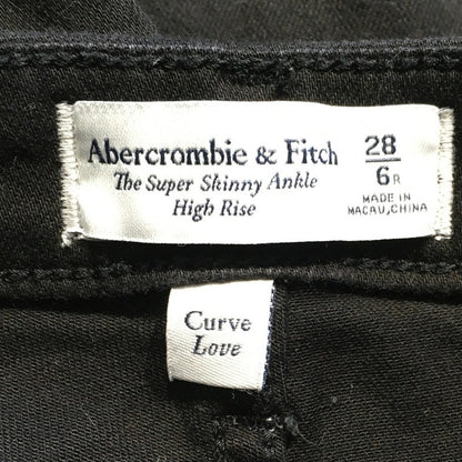 Abercrombie & Fitch Black Jeans Size 6R/28 – Grunge, Y2K, Streetwear