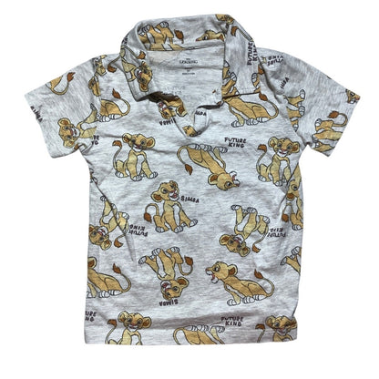Disney The Lion King Simba Polo Size 5T — Graphic Print, Future King, Casual