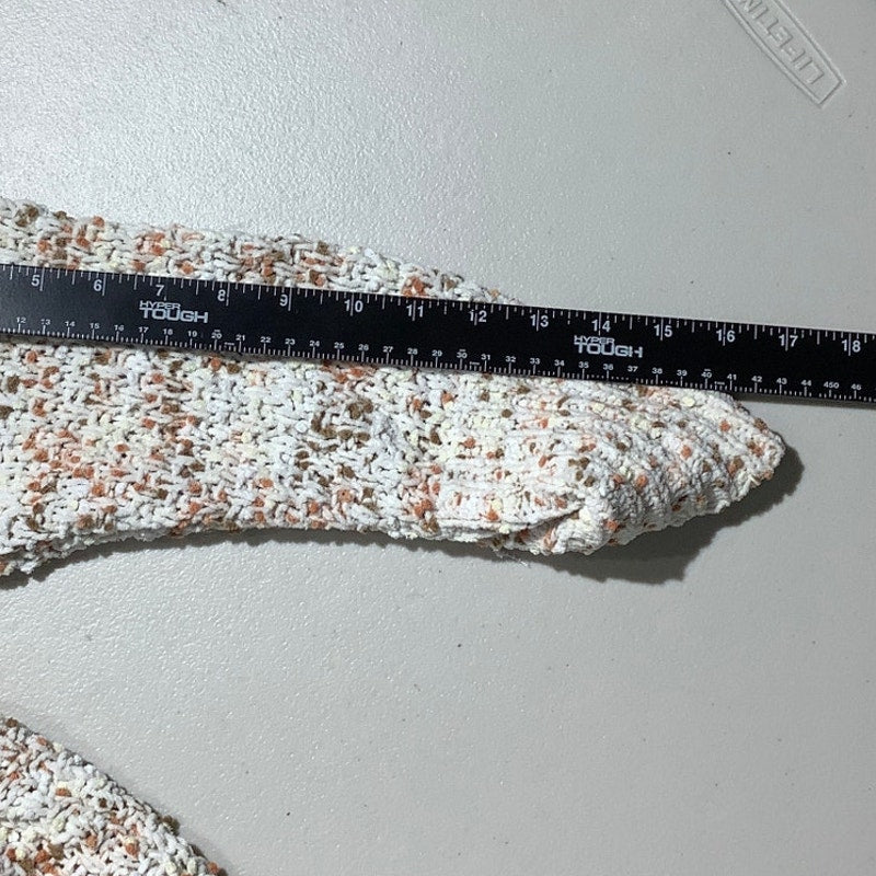 White Birch Confetti Knit Sweater Women Small — Oversized, Cozy, Casual