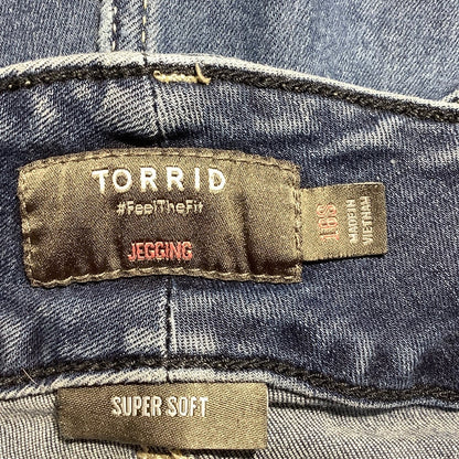 Torrid Women's 16 Short Dark Blue Super Soft Jegging Stretch Jeans