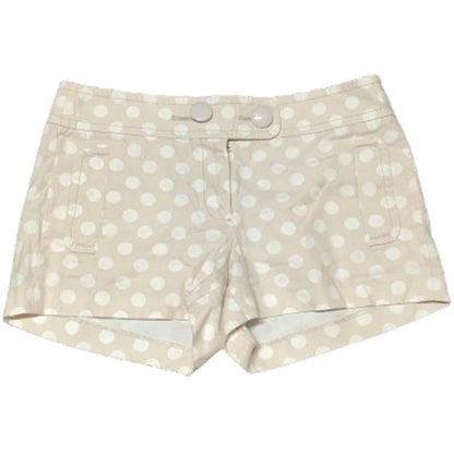 J.Crew Beige Polka Dot Shorts - Size 6, Preppy, Classic, 100% Cotton