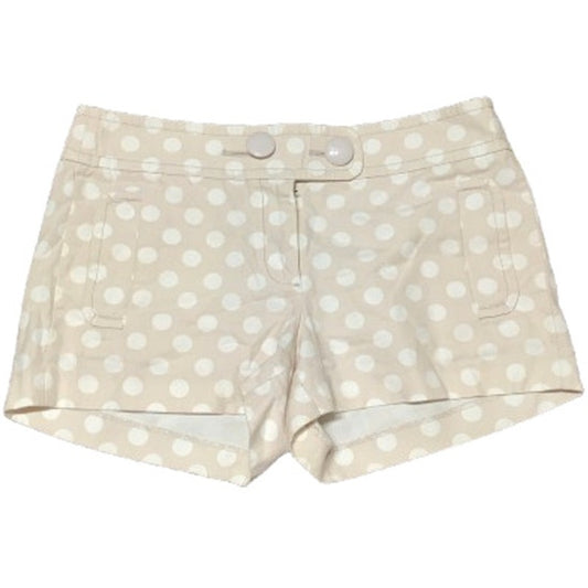 J.Crew Beige Polka Dot Shorts - Size 6, Preppy, Classic, 100% Cotton