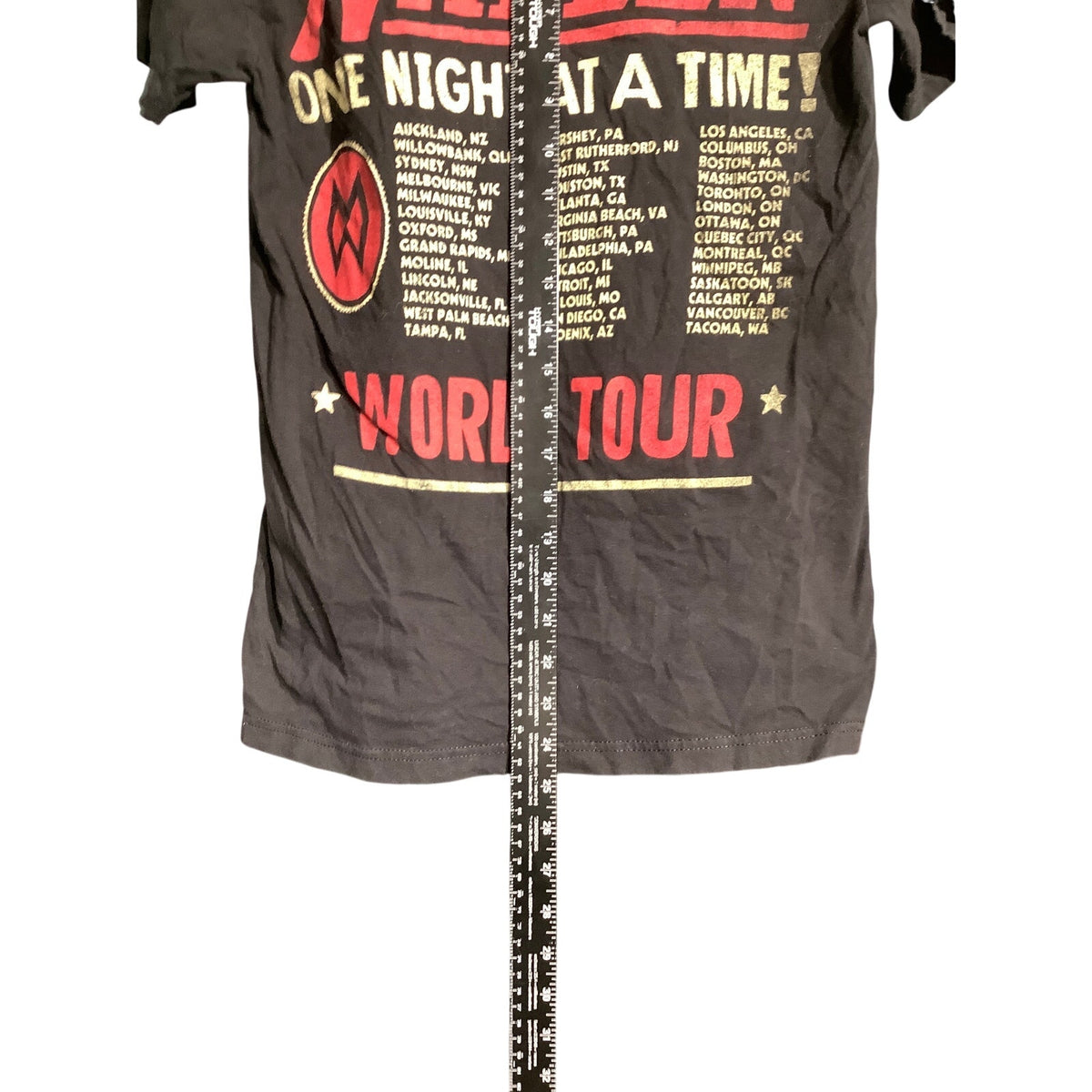 Morgan Wallen One Night At A Time Men's Small Black 100% Cotton T-Shirt